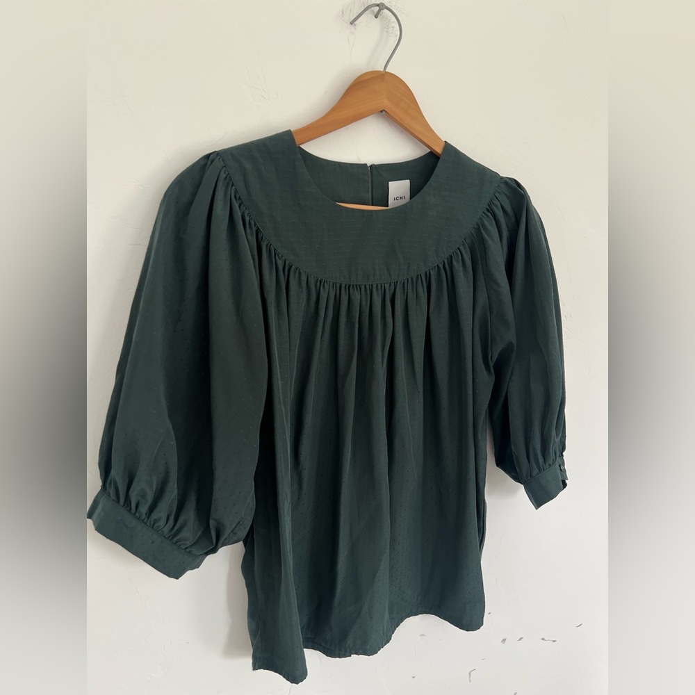 Ichi / Ichi Antiquites Women's Green Blouse Size 36 Medium View 2